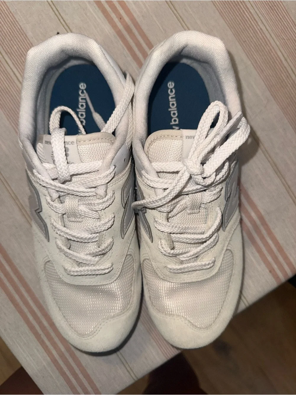 Youth New Balance 574 Classic White Low-Top Sneakers